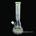 Farbmund Customized Farb Sandstrahldelaste Design High Borosilicat Glaswasserrohr mit klarer Schüssel und Abwärtsstamm